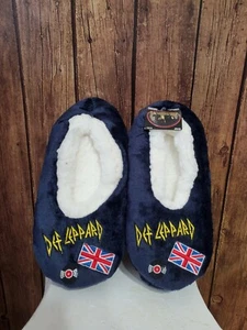 Def Leppard Slippers New Small/ Medium sz 5-7 women's - Picture 1 of 4