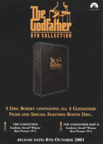 The Godfather Trilogy DVD (2001) Al Pacino, Coppola (DIR) cert 18 5 discs - Image 1 of 2