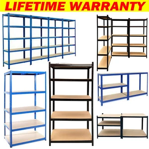 5 Tier Heavy Duty Metal Shelving Unit Garage Shelves Utility Rack Adjustable - Picture 1 of 24