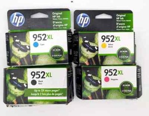 4pk Set HP 952XL Ink Cartridge NEW GENUINE Officejet 8710 8210 8720 8730 exp2024