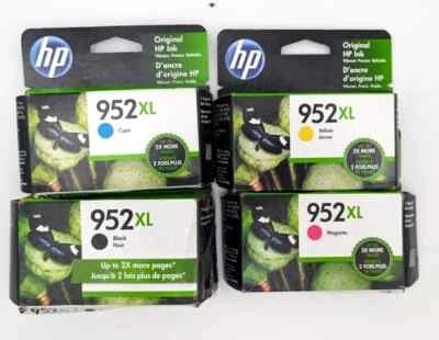 Juego de 4 cartuchos de tinta HP 952XL NUEVO GENUINO Officejet 8710 8210 8720 8730 exp2024 Foto 1 de 3