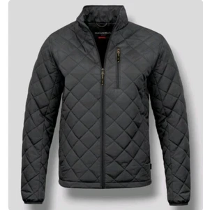 $102 Hawke & Co. Men's Gray Diamond Quilted Full-Zip Coat Jacket Size XL - Picture 1 of 4