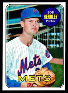 Bob Hendley 1969 Topps #144 excelente Mets - Imagen 1 de 2