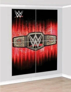 WWE Smash Wrestling belt Scene Setter BIRTHDAY party wall BACKDROP - Picture 1 of 3