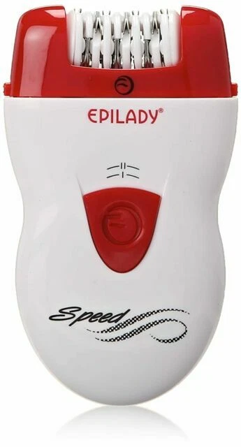 Epilady Speed Corded Epilator - Unisex, White/Red