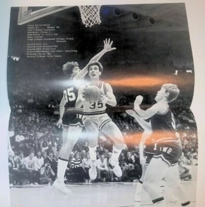 Vintage Iowa Hawkeyes Small Poster Bryan Boyle Basketball 1980'S - Picture 1 of 1