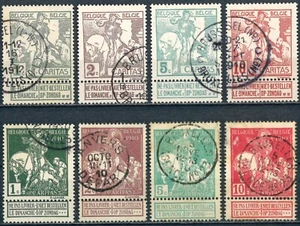 BELGIUM BELGIQUE OLD STAMPS 1910 Charity stamps - USED - Picture 1 of 2