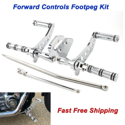 Kit de estriba de control delantero CNC para Harley Dyna Street Bob Low Rider Super Glide Foto 1 de 4