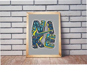 Nike Air Jordan Shoes Poster/Print Wall Art Abstract Picture - Picture 1 of 1
