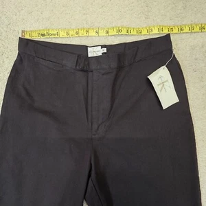 Calvin Klein Jeans Womens Sz 12 30X17 Black Clam Diggers Capri NEW Vitage - Picture 1 of 11