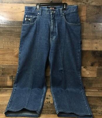 Vintage DTEK Jeans Men 34X 34 Actual 34X28 Carpenter Baggy Skate Streetwear Y2K - Image 1 of 4