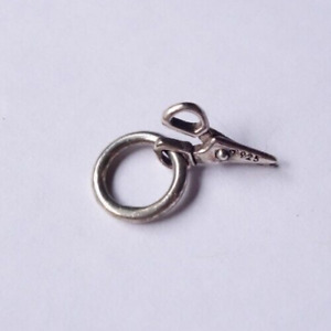 Ohm Beads Scissors Silver Bead Charm from Give a Heart set