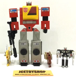 1984 HASBRO VINTAGE TRANSFORMERS G1 BLASTER REWIND RAMHORN STEELJAW COMPLETE - Picture 1 of 4
