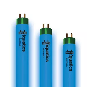 3 x iQuatics Aquarium Fish Tank Fluorescent Bulb T5 Blue Plus+, 45w 895mm 36” - Picture 1 of 6