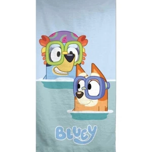 Bluey Bath Beach towel 140 x 70 cm - Australian Heeler Cattle Dog - Fast Dry - Picture 1 of 1
