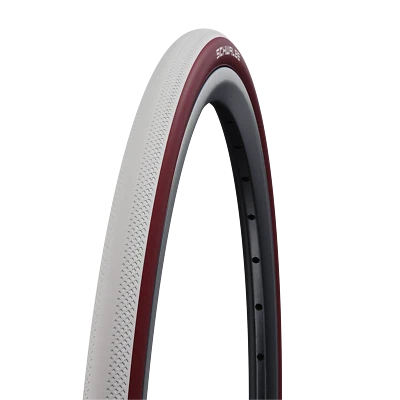 Schwalbe Dunk King 25-622 weiß / bordeaux Tube Type Faltreifen 700x25C - Bild 1 von 3