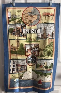 KENT By Clive Mayor 17" x 28" Tea Dish Kitchen Towel UK England 100% Cotton NWOT - Picture 1 of 7