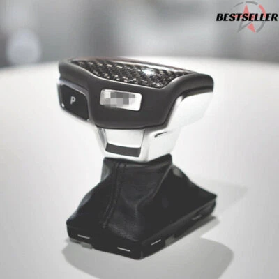 Sale Carbon Fiber Gear Shift Knob Cover for Audi 2019-22 A6 C8 S6 A7 2021-22 Q8 - Image 1 of 4