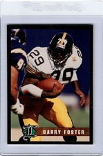 1993 Legends Magazine SILVER Insert Card #12 BARRY FOSTER Pittsburgh Steelers