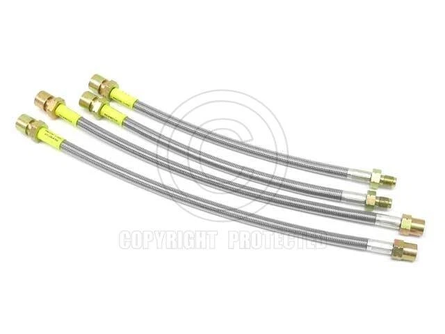Juego de mangueras de freno trenzadas de acero para Porsche 911 912 con chaqueta protectora transparente Foto 1 de 1
