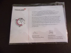 2017 Travelers Championship Golf Tournament Volunteer Appreciation Pin - Picture 1 of 4