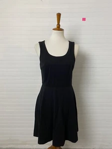 Express Women's Dress Size M Black Lined Nylon Sleeveless Empire Waist Dress - Picture 1 of 7