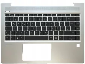 PALMREST + KLAWIATURA HP ProBook 440 445 G6 G7 PRO 14 G2 G3 ORYGINALNY NIEMIECKI DE - Zdjęcie 1 z 2