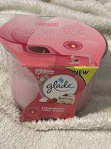 Glade Candle Strawberry Cake Shake, Fragrance Candle Infused with Essential Oils - Picture 1 of 4