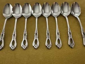 Oneida Northland SCHUBERT Stainless (8) Soup Spoons - Picture 1 of 7