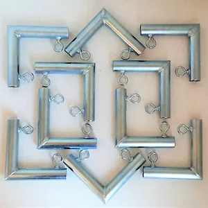 10pc L Shaped Corner Canopy Fitting Patio Garden Booth Carport (FLB) 1" Pipe - Picture 1 of 3