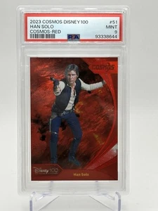 2023 Han Solo Star Wars Kakawow COSMOS DISNEY 100 All Stars Rosso /75 psa 9 - Foto 1 di 4