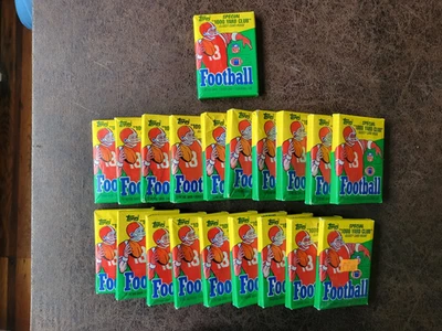 ELIGE 1 -1986 Topps Fútbol Paquete de Cera Sin Abrir con Pegatinas - ¿Novato JERRY RICE? Foto 1 de 4