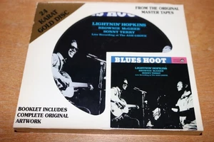 LIGHTNIN' HOPKINS/BROWNIE MCGHEE/SONNY TERRY Blues Hoot CD LIVE 24 KARAT GOLD OG - Picture 1 of 4