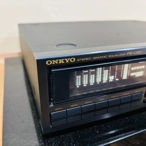 Onkyo PE-C50 Stereo Graphic Equalizer Audio USED Operation Confirmed - Picture 1 of 9