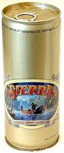 Vintage 1970's Sierra-Natural Brew Pilsner-Pittsburgh, PA.-16 oz-Steel Beer Can - Picture 1 of 6