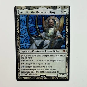 MTG Kenrith, The Returned King, Hand Painted Altered Card EDH Alter Art Holo - Picture 1 of 5