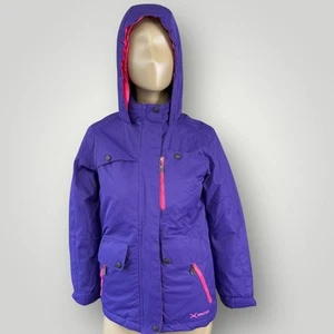 Arctix Outdoor Hooded Ski Snow Winter Jacket Insulated Girl Size M 10/12 Purple - Picture 1 of 16