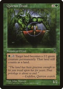 Magic The Gathering - Druida Quirion - Visiones - Carta de Druida Invocación Rara - Casi Como Nueva a Como Nueva - Imagen 1 de 1