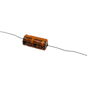 100uF 63V 10% Axial Electrolytic Capacitor Sprague - Picture 1 of 1