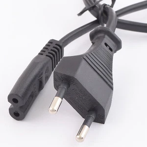 Netzkabel IEC-60320-C7 Premium Stromkabel für Kleingeräte Euro schwarz 0,5 m - Picture 1 of 1