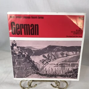 World Foreign Language Vinyl 33.3 Record Series German Study Guide Expressions - Foto 1 di 11