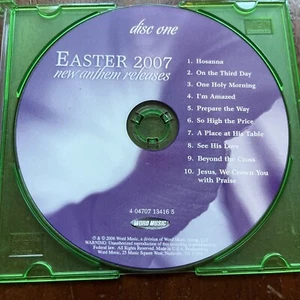 Easter 2007 CD - New Anthem Releases Disc 1 Word Music - Disc Only - Picture 1 of 4