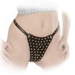 Ledapol - Echt Leder Slip / String mit glänzenden Nieten in diversen Farben - Picture 1 of 4