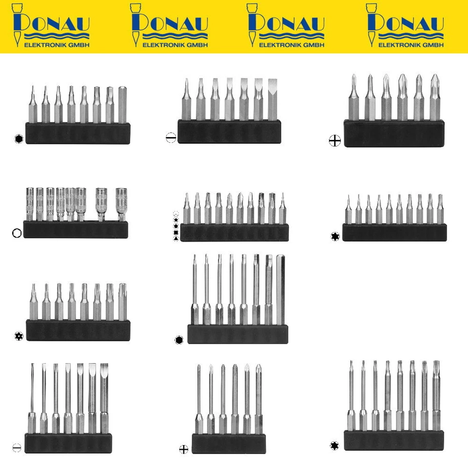 Mini Bit Sortiment Schlitz Kreuz Inbus Steckschlüssel iPhone Apple Feinmechanike - Bild 1 von 1
