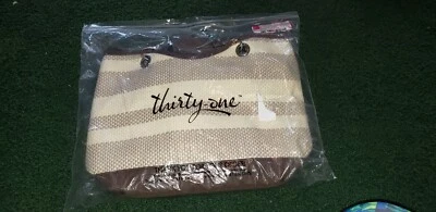 Thirty-One Canvas Crew Mini - Taupe Paja Raya Nuevo en Bolsa 133A Foto 1 de 4