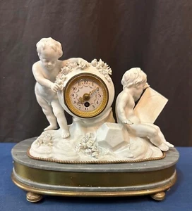 Sevres Bisque Mantle Clock - Picture 1 of 6
