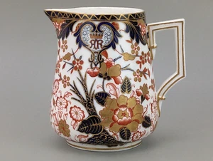 Jarra de leche Imari Royal Crown Derby, patrón King, c. 1820, venta al por menor Messrs Daniell - Imagen 1 de 21