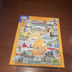 JIGSAW PUZZLE  -  "MICHIGAN THE GREAT LAKES STATE"  -  1000 Pcs.  -  2018 - Picture 1 of 7