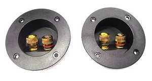 From OZ Quality 2PC 2 Terminal Binding Post Recessed for Speaker Box + FREE POST - Bild 1 von 7