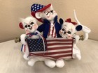 Annalee Patriotic Trio Bunch Of Mice Flag Fourth Of July 2005 8.5